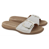 Gabor Buckle Slider in Panna