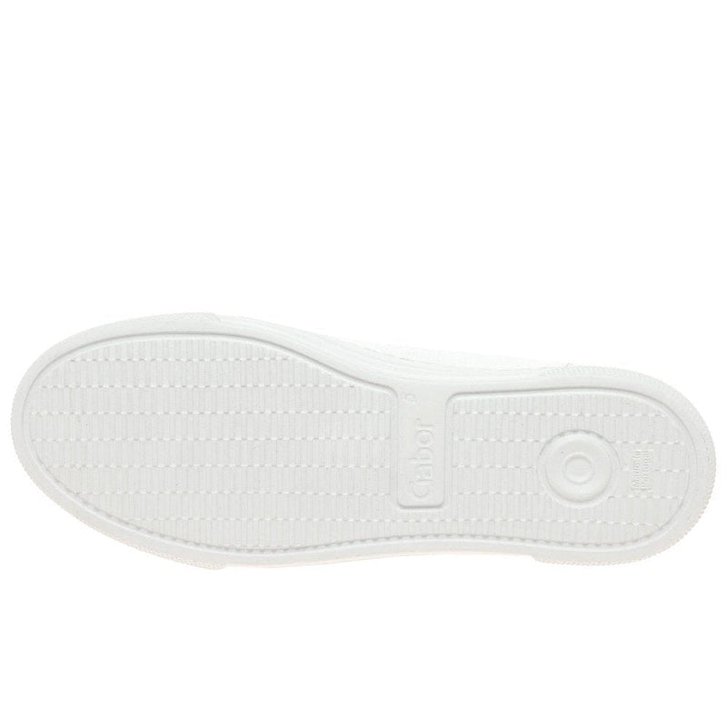 Gabor Gold Zip Trainer White