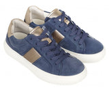 Gabor Jade Women's Trainers in Denim Suede/Puder
