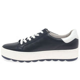 Gabor Platform Zip Trainer Midnight White
