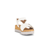Gabor Shout Ladies Wedge Heel Sandals in Cream