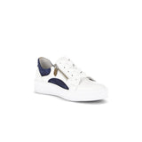 Gabor Wemo Ladies Trainers in White/Marine Blue