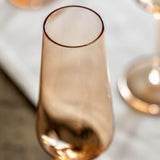 Gallery Direct Flute Glass In Pink, 4pk