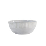 Gallery Direct Organic Ridged Bowl In White, 4pk