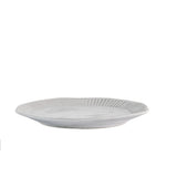 Gallery Direct Organic Ridged Plate In White, 4pk