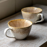 Gallery Direct Reactive Organic Mug 4pk In Camel