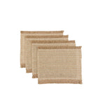 Gallery Direct Striped Jute Placemats In natural, 4pk