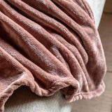 Gallery Direct Super Soft Flannel Fleece Throw In Pink