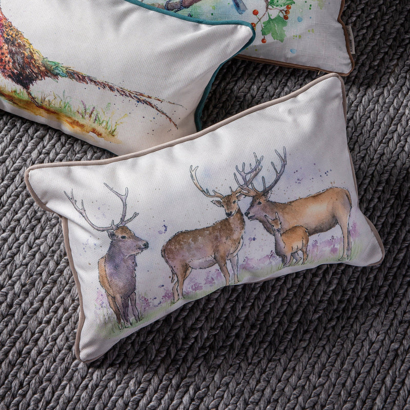 Gallery Watercolour Stags Cushion
