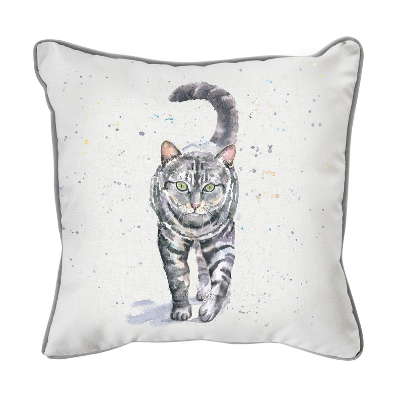 Gallery Watercolour Tabby Cat Cushion