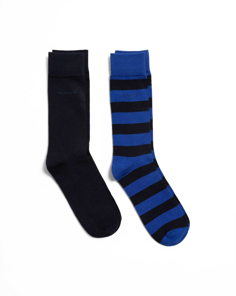 GANT 2 Pack Barstripe Socks Blue
