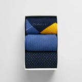 GANT 3-Pack Argyle Socks Gift Box in Evening Blue