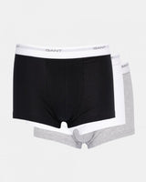 GANT 3-Pack Core Trunks with Logo Waistband In Black/White