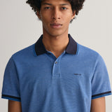 GANT 4-Color Oxford Piqué Polo Shirt Day Blue
