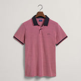 GANT 4-Color Oxford Piqué Polo Shirt Magenta Pink