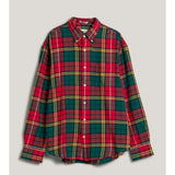 GANT 75th Anniversary Twill Tartan Shirt In Bright Red