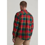 GANT 75th Anniversary Twill Tartan Shirt In Bright Red