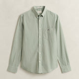 GANT Banker Poplin Classic Regular Shirt In Herb Green