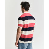 GANT Block Striped Piqué Polo Shirt