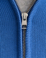 Gant Casual Cotton Half-Zip Sweater in Rich Blue