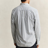 GANT Checked Classic Poplin Regular Shirt In Herb Green