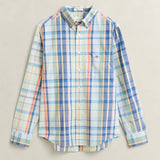 GANT Checked Poplin Shirt In Misty Mint