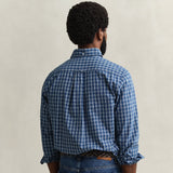 GANT Checked Regular Fit Shirt In Indigo