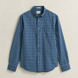 GANT Checked Regular Fit Shirt In Indigo