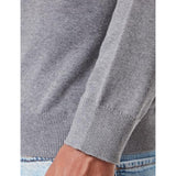 GANT Classic Cotton C-Neck Sweater In Dark Grey Melange