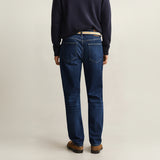 GANT Classic Denim Jeans Regular In Mid Blue