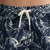 GANT Classic Fit Tropical Leaves Print Swim Shorts Marine