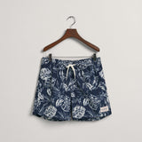 GANT Classic Fit Tropical Leaves Print Swim Shorts Marine