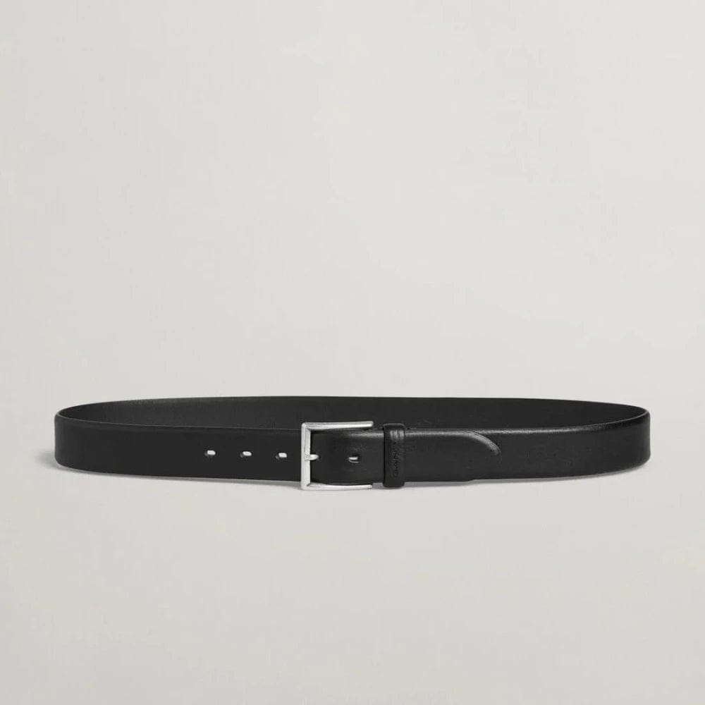 GANT Classic Leather Belt In Black