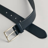 GANT Classic Leather Belt in Classic Blue