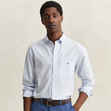 GANT Classic Poplin Gingham Shirt Regular In Light Blue