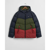 GANT Colour Blocked Active Cloud Jacket In Evening Blue
