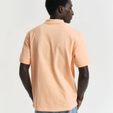 GANT Contrast Piqué Polo Shirt in Peachy Orange