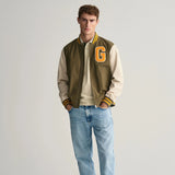GANT Contrast Piqué Polo Shirt in Silky Beige