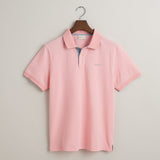 GANT Contrast Piqué Regular Polo Shirt In Bubble gum