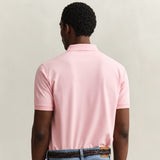 GANT Contrast Piqué Regular Polo Shirt In Bubble gum