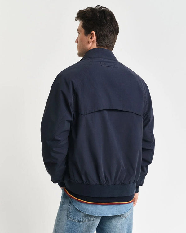 GANT Cotton Harrington Jacket in Evening Blue