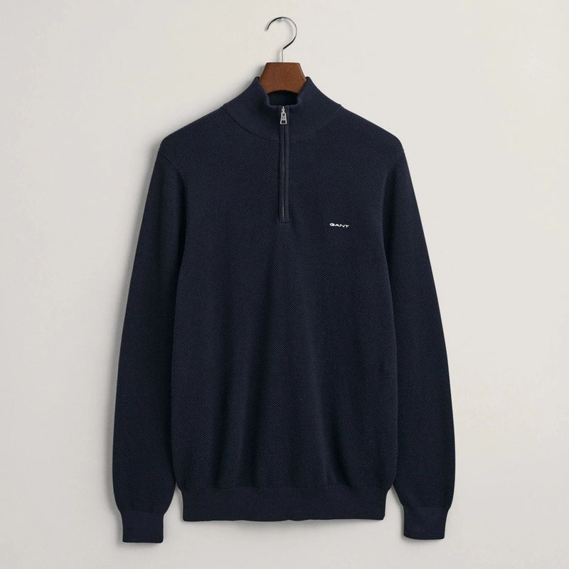Gant classic cotton top half zip sweater