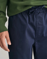 GANT Drawstring Logo Shorts in Marine