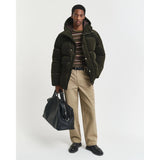 Gant Fair Isle Crew Neck Sweater In Country Green