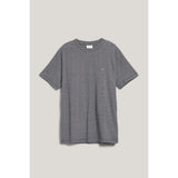 GANT Gant Small Stripe T-shirt In Evening Blue