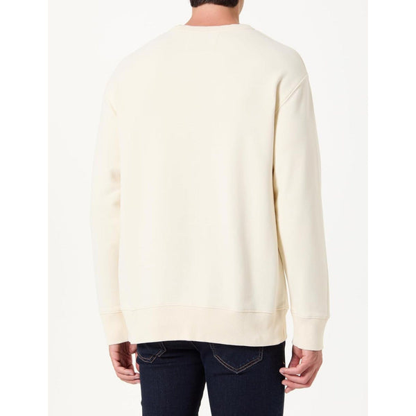Gant Graphic Crew Neck Birding Sweatshirt In Ivory White