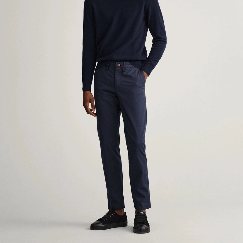 GANT Hallden Slim Fit Twill Chinos Navy