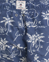 GANT Island Print Swim Shorts In Dust