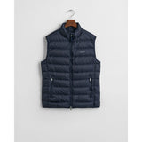 GANT Light Down Gilet In Evening Blue