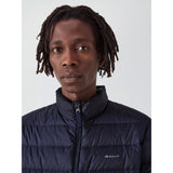 GANT Light Down Quilted Jacket In Evening Blue
